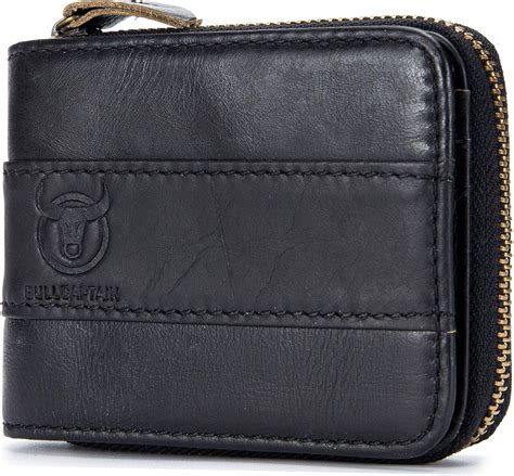 rfid blocking credit card holder leather wallet printed zipper|rfid men's wallet with zipper.